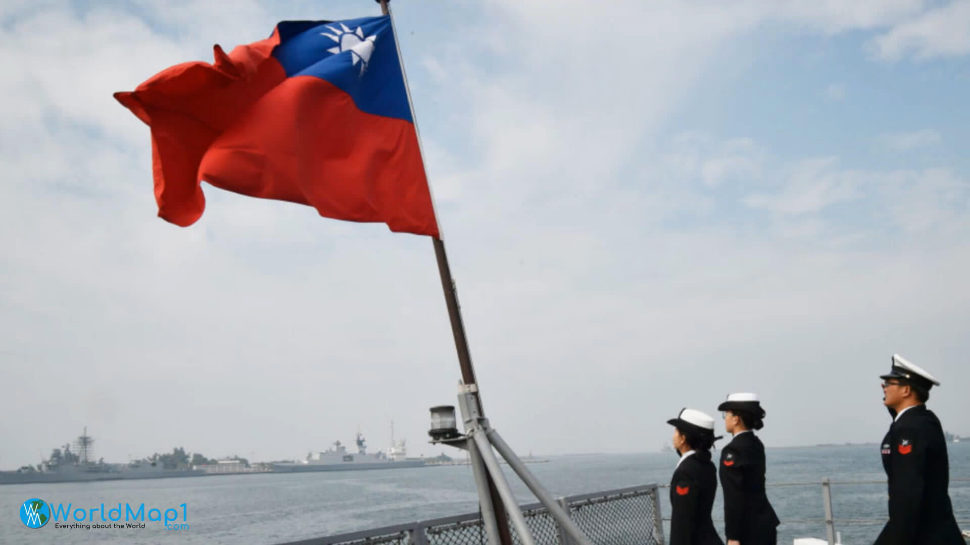 Taiwan Militaire - Taiwan Marines et drapeau national